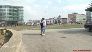 Zuzanna was fucking her boyfriend hard and fast on a bench in the park, causing passersby to stop and stare