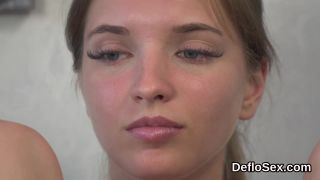 Alluring cutie finger fucks narrow pussy until she is cumming hard