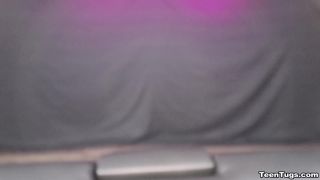 Tiny girl pleasures older men with her expert handjob skills